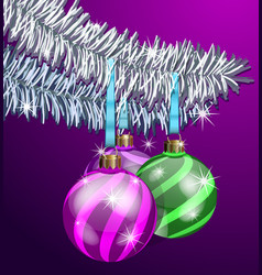 Purple Christmas Balls