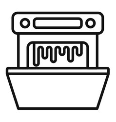 Room Machine Dishwasher Icon Outline