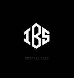 Ibs Letter Logo Design With Polygon Shape