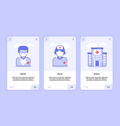 Medical Icon Doctor Nurse Hospital Onboarding