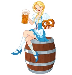 Oktoberfest Girl On The Keg