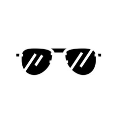 Aviator Glasses Optical Glyph Icon