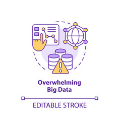 Overwhelming Big Data Concept Icon