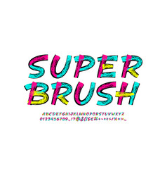 Brush Handwritten Font Script Alphabet