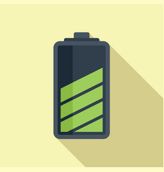 Cell Battery Charging Icon Flat Electrical