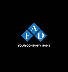 Fad Letter Logo Design On Black Background