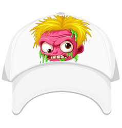 Zombie Cartoon Character Screening On Hat