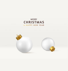 3d White Matte Christmas Ball Mock-up