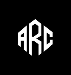 Arc Letter Logo Design With Polygon Shape