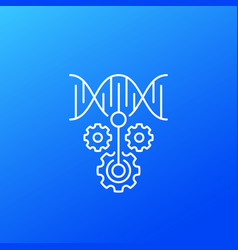 Crispr Dna Editing Icon Linear