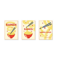 Flat Design Ramen Vertical Flyer Template