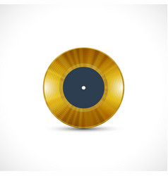 Vinyl Disc 7 Inch Ep With Golden Grooves Shiny