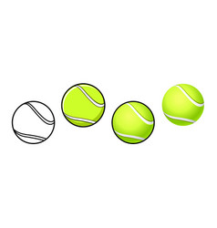 Simple Classic Tennis Ball Set Of 4