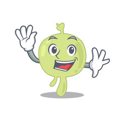 A Charming Lymph Node Mascot Design Style Smiling