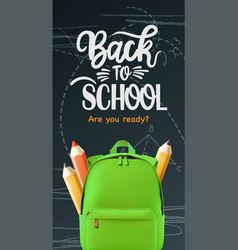 Back To School Poster Welcome Back To School Text