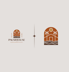 Beach House Resort Logo Universal Creative