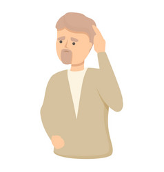 Boss Loss Memory Icon Cartoon Alzheimer