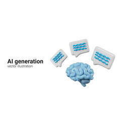 Concept Of Ai Generation Realistic Brain Comment