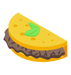 Dish Food Icon Isometric Brazil Cuisine