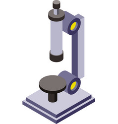 Microscope In 3d Isometric Style