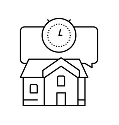 Short Term Rent Line Icon