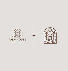 Beach House Resort Logo Universal Creative