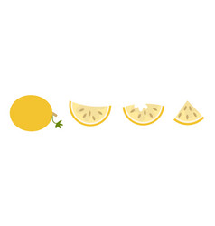 Simple Melon And Slices Clipart Collection