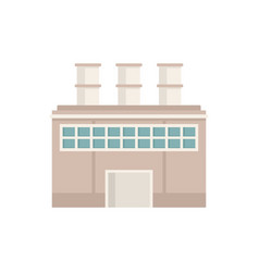 Food Recycle Factory Icon Flat Isolated