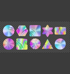 Hologram Stickers Badges Set