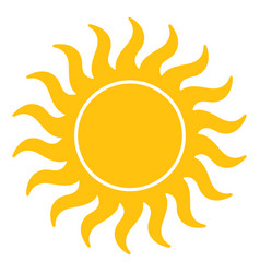 Sun Small Wavy Beams Icon