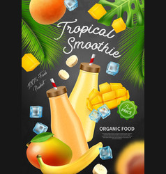 Tropical Smoothie Advertising Poster