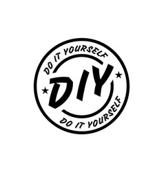 Circle Do It Yourself Logo Stamp Design Template