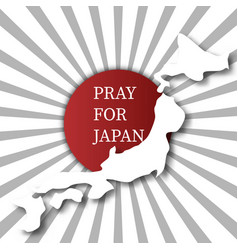 Pray For Japan Abstract Background Concept Red