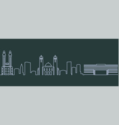 Dakar Single Line Skyline