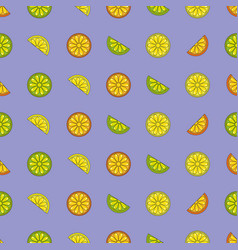 Seamless Pattern With Juicy Citrus For Textile