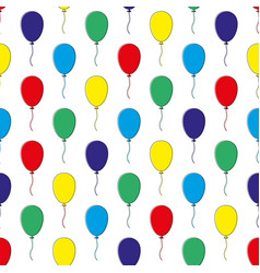 Seamless Pattern With Rainbow Balloons Design