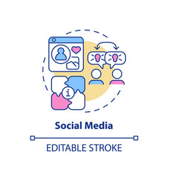 Social Media Concept Icon