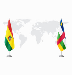 Bolivia And Central African Republic Flags For