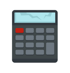 Broken Calculator Icon Flat Isolated