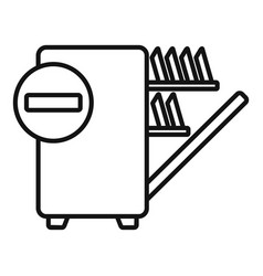 Broken Home Appliance Icon Outline Water