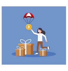 Crypto Gift Airdrop Event Concept