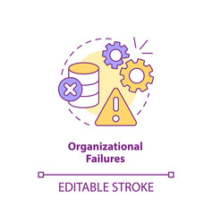 Organizational Failures Concept Icon