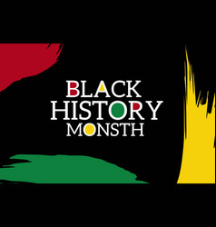 Black History Month Brush Design