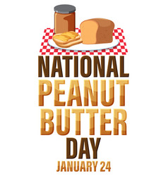 National Peanut Butter Day Banner Design