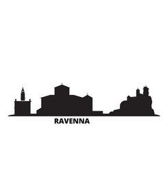 Italy Ravenna City Skyline Isolated