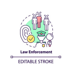 Law Enforcement Concept Icon