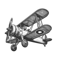 Classic Biplane Airplane