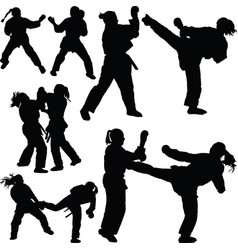 Karate & Silhouettes Vector Images (over 1,100)