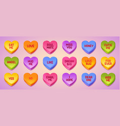 Love Conversation Sweets Heart Shape Candies