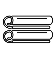 Cinnamon Stick Icon Outline Anise Spice